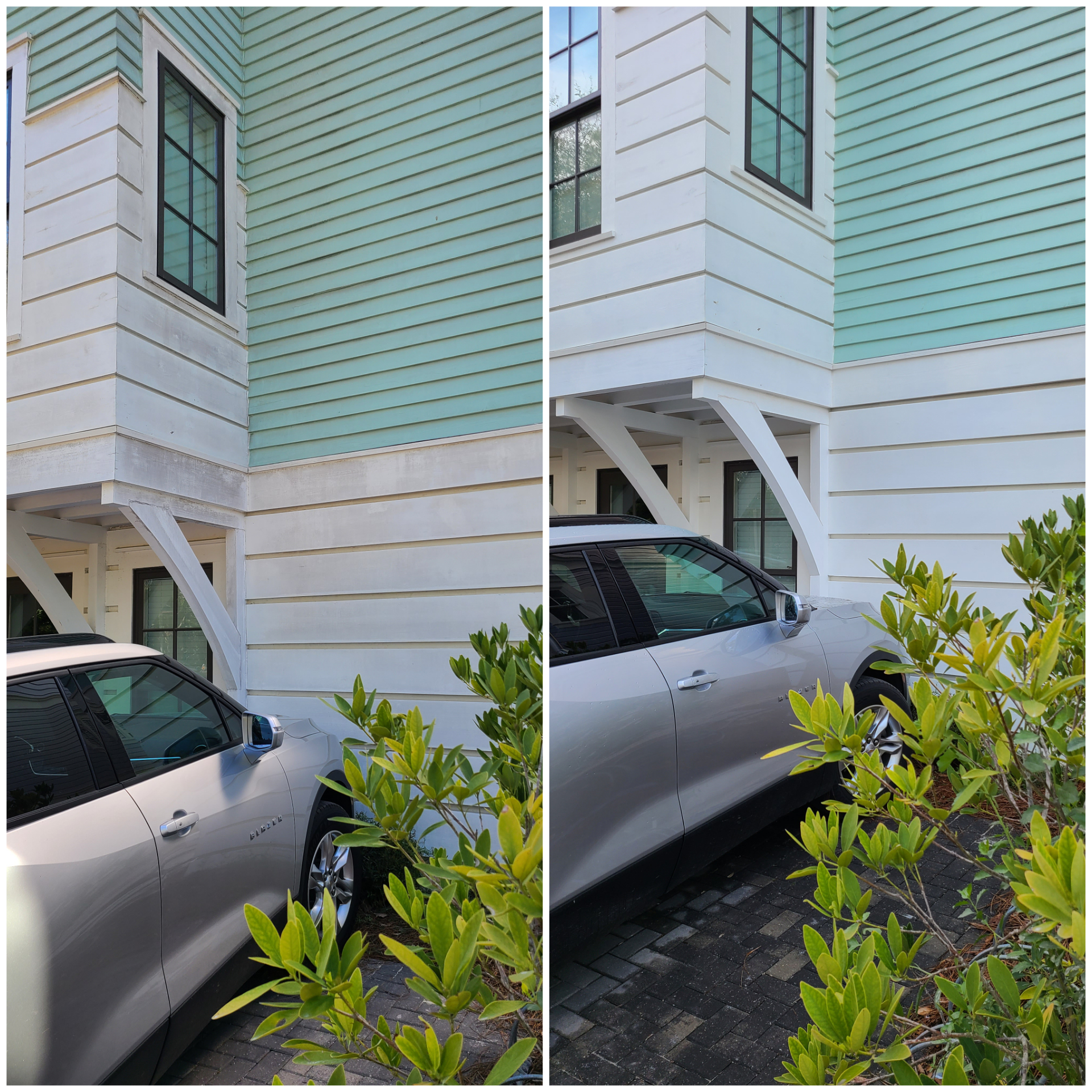 3 story house washing