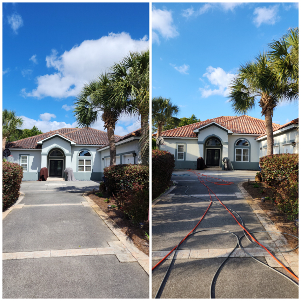 Roof washing santa rosa beach